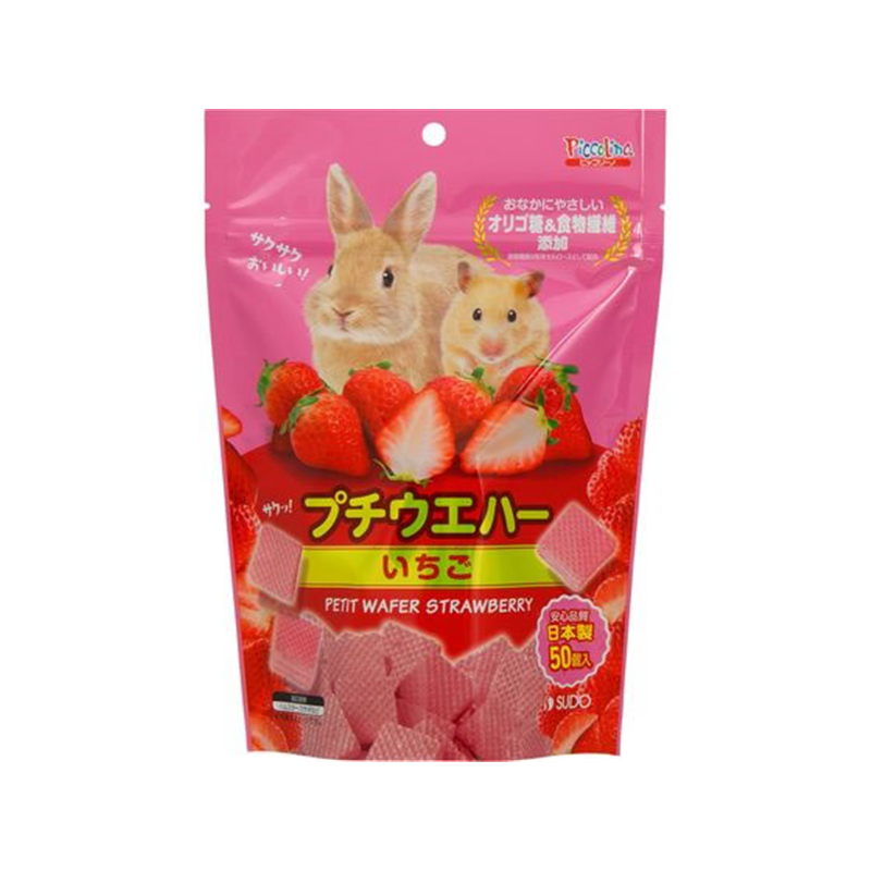 スドー プチウエハー いちご 50個 1個（ご注文単位1個）【直送品】