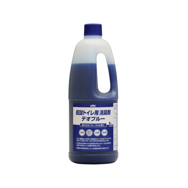 KYK 仮設トイレ用消臭剤デオブルー1L 41-001 1個（ご注文単位1個）【直送品】