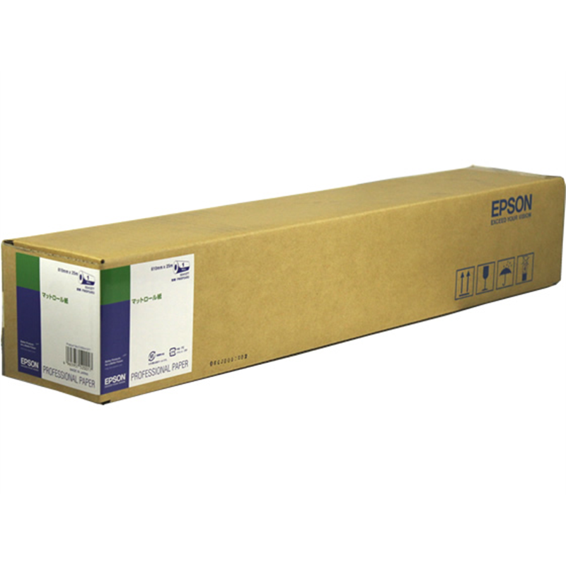 エプソン プロッター用マットロール紙 610mm×25m PMSP24R3 1本（ご注文単位1本）【直送品】