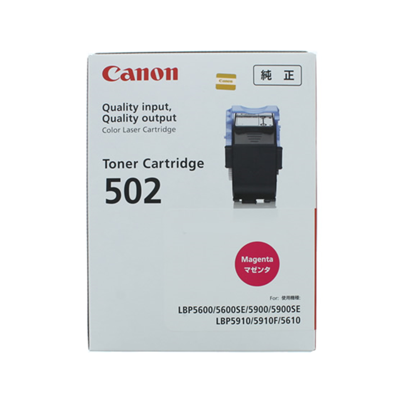 >キヤノン トナーカートリッジ502 マゼンタ 1個（ご注文単位1個）【直送品】