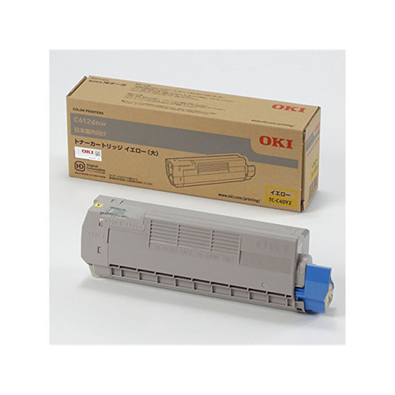 OKI トナーカートリッジ 大 イエロー TC-C4DY2 1本（ご注文単位1本）【直送品】