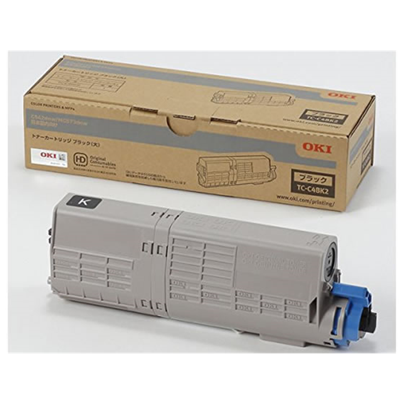 OKI トナーカートリッジ 大 ブラック TC-C4BK2 1本（ご注文単位1本）【直送品】