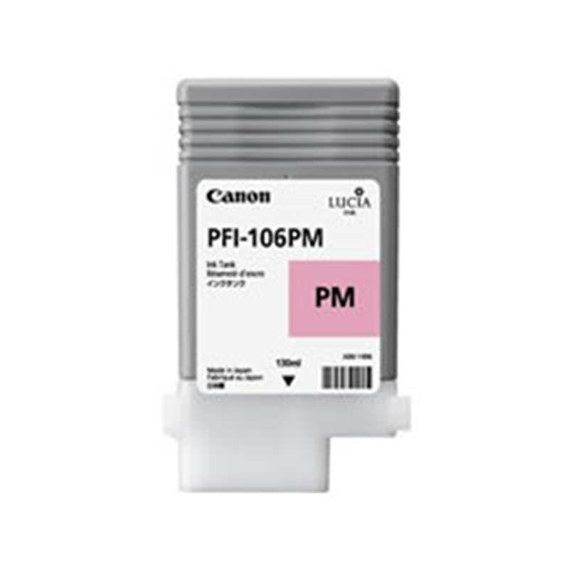 キヤノン インクタンク 顔料フォトマゼンタ 130ml PFI-106PM 6626B001 1個（ご注文単位1個）【直送品】