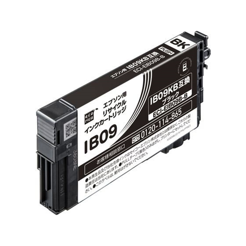 エコリカ リサイクルインク ブラック ECI-EIB09B-B 1個（ご注文単位1個）【直送品】