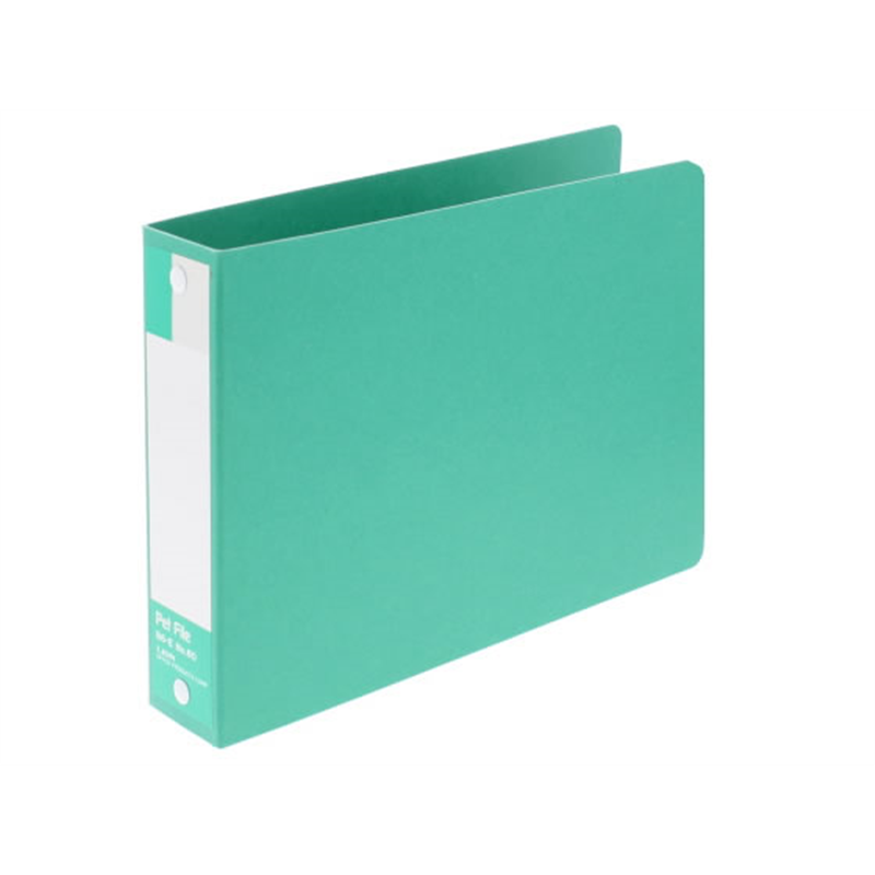 ライオン事務器 ペットファイル B6ヨコ 背幅35mm 緑 1冊（ご注文単位1冊）【直送品】