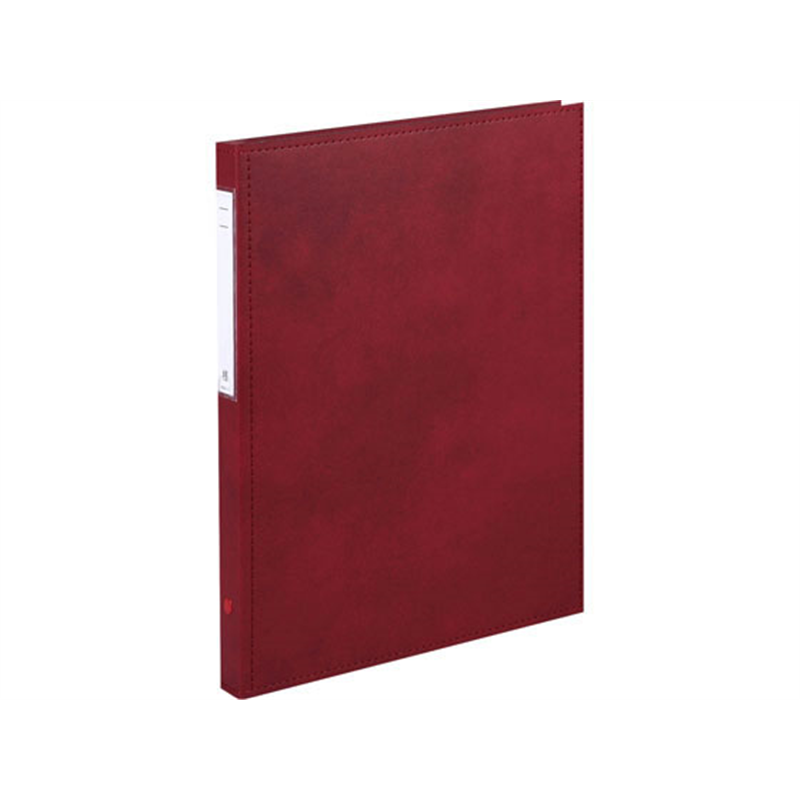 リヒトラブ カルテブック スタンダード A4タテ 4穴 背幅28mm レッド 1冊(ご注文単位1冊)【直送品】