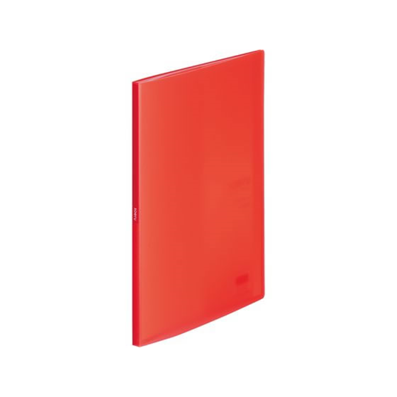 リヒトラブ SOERU クリヤーブック A4 20ポケット サニーレッド N8101-3 1冊（ご注文単位1冊）【直送品】