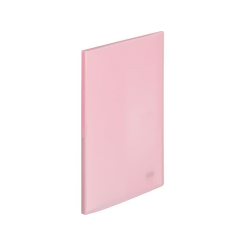 リヒトラブ SOERU クリヤーブック A4 20ポケット ピーチピンク N8101-12 1冊（ご注文単位1冊）【直送品】