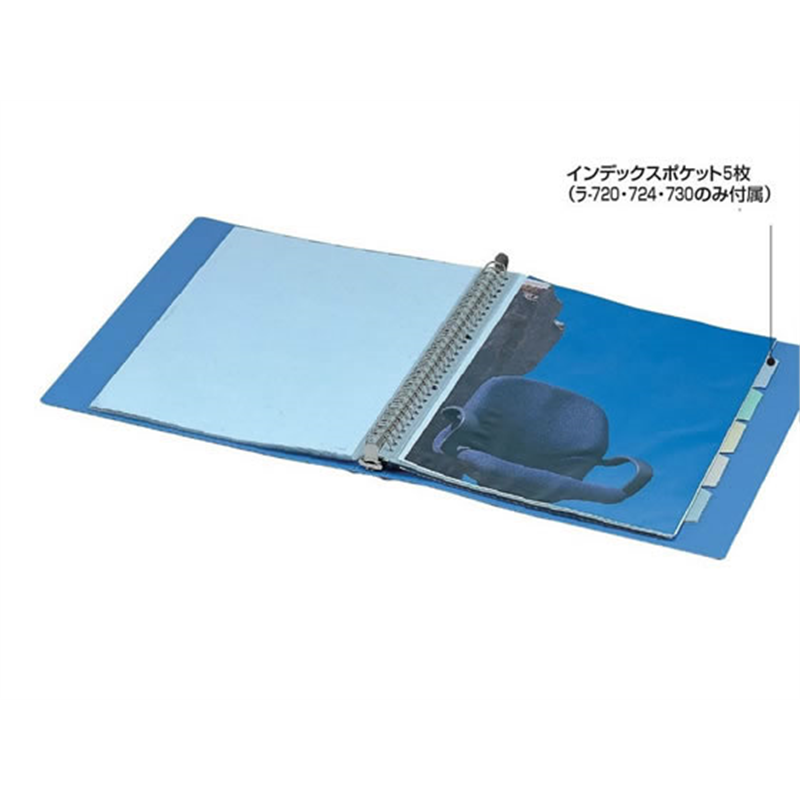 コクヨ クリアファイル 替紙式 A4縦 30穴 20枚 緑 4冊 ラ-730G 1束（ご注文単位1束）【直送品】