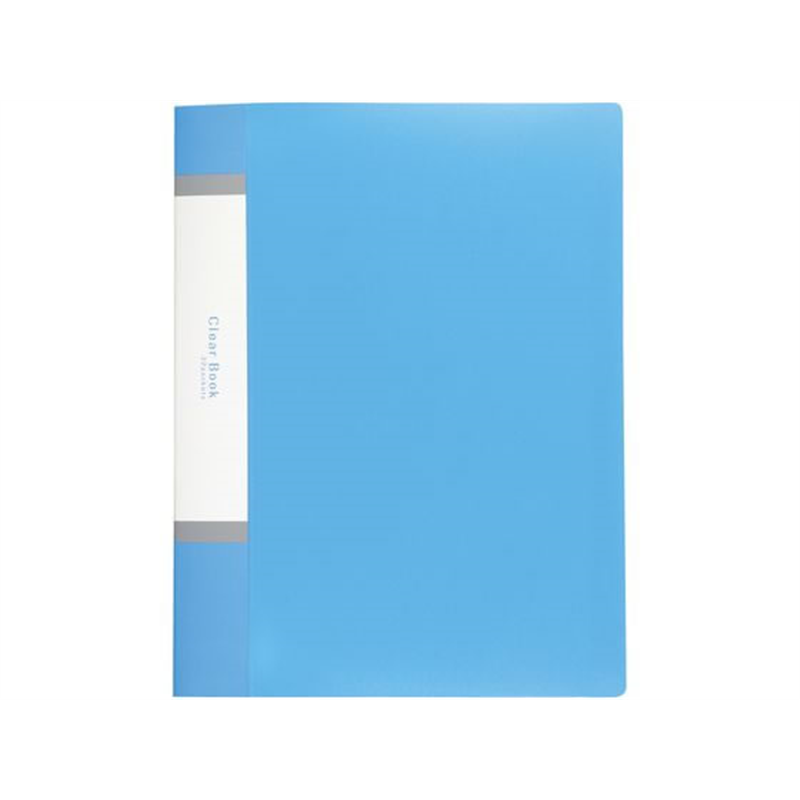 アーテック クリアブックA4 横入れ 40ポケット ブルー 74595 1冊（ご注文単位1冊）【直送品】