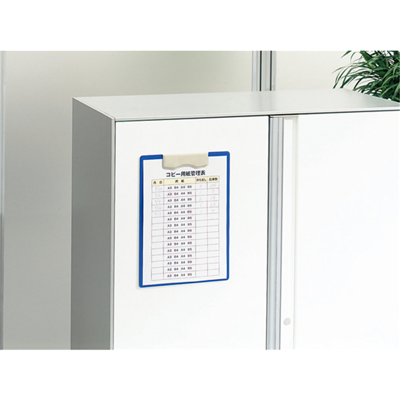 ライオン マグネット用箋挟 レオグリップ A4タテ ブラック No.220MG 1枚（ご注文単位1枚）【直送品】