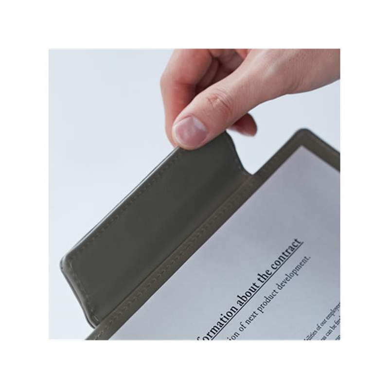 キングジム レザフェスU クリップボード(カバー付) ネイビー 1932LU-NV 1枚(ご注文単位1枚)【直送品】