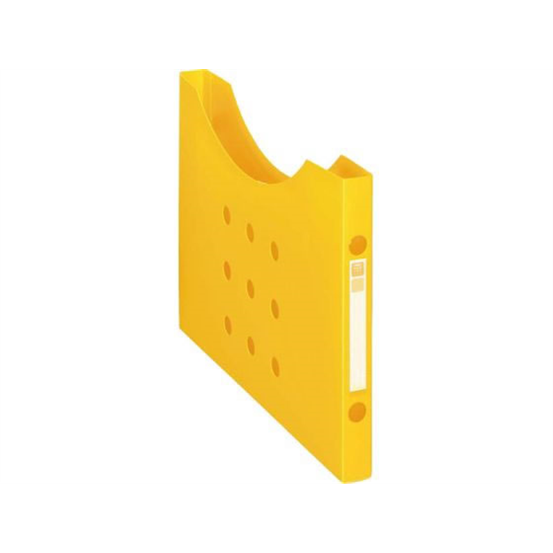 ライオン ボックスファイル[Noile] A4判横型スリム イエロー 1個（ご注文単位1個）【直送品】