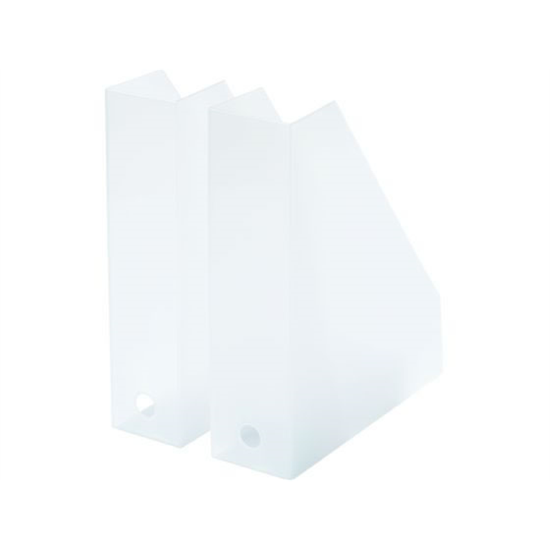 ライクイット A4ファイルボックス 2個組 ホワイト 1セット（ご注文単位1セット）【直送品】