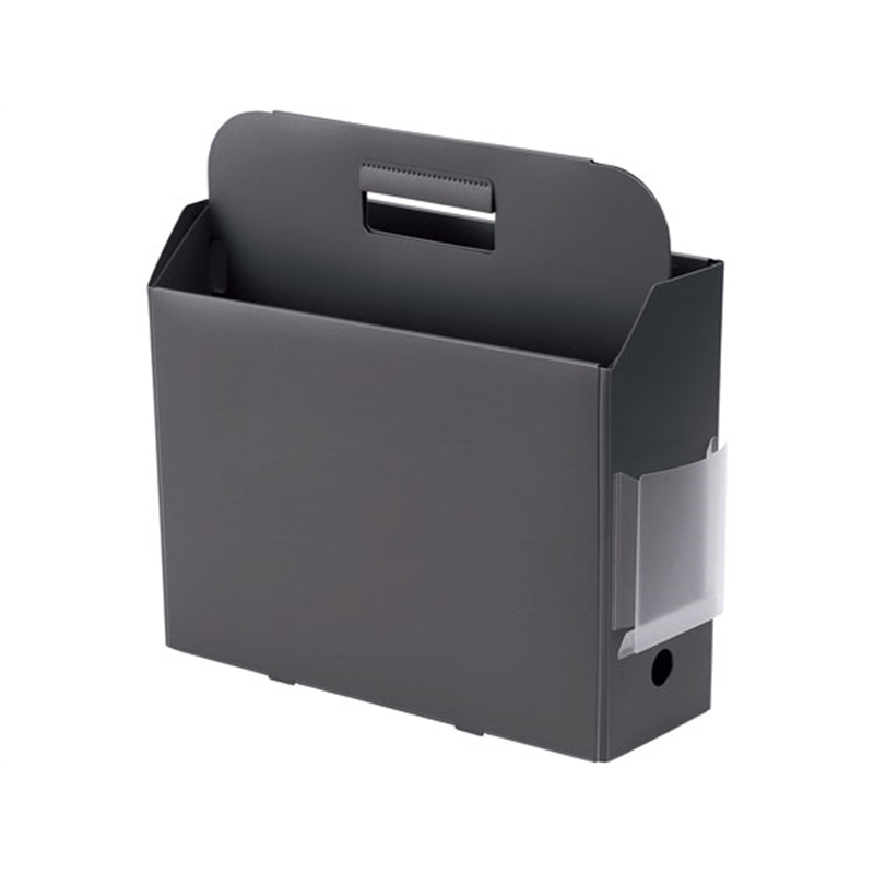 プラス PPキャリーボックス+ ダークグレー FL-126BF 76-121 1個（ご注文単位1個）【直送品】