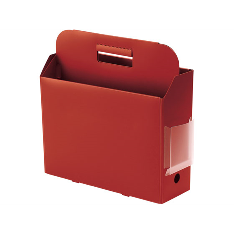 プラス PPキャリーボックス+ レッド FL-126BF 76-123 1個（ご注文単位1個）【直送品】