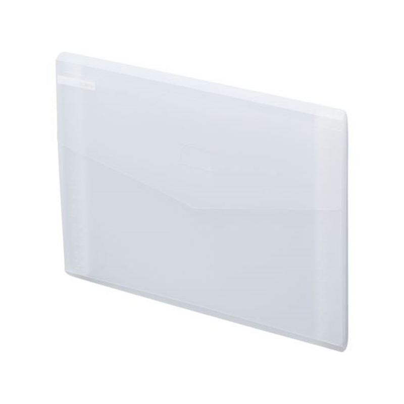 リヒトラブ SOERU スリムドキュメントファイル ヨコ型 フロストクリヤー A8700-1 1冊（ご注文単位1冊）【直送品】