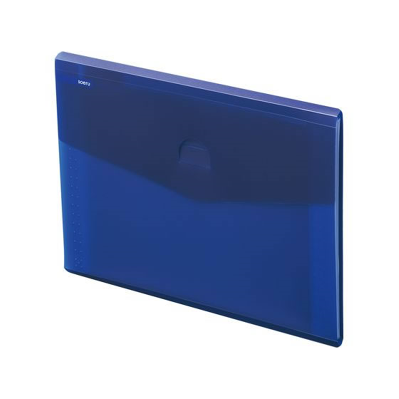 リヒトラブ SOERU スリムドキュメントファイル ヨコ型 インディゴ A8700-11 1冊（ご注文単位1冊）【直送品】