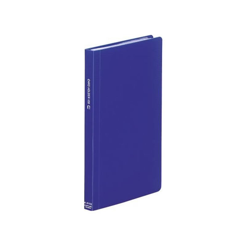 リヒト カードホルダー〈カドロック&SEIHON〉120カード 青 A4102-8 1冊（ご注文単位1冊）【直送品】