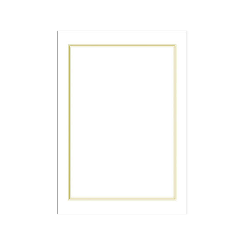 タカ印 OA辞令用紙 三重枠 20枚×5冊 9-1400 1セット（ご注文単位1セット）【直送品】