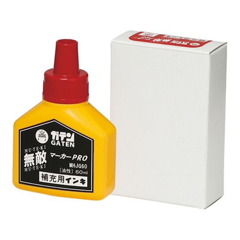 寺西化学 ガテン無敵マーカーPRO 補充液 60ml 赤 MHJG60-T2 1個（ご注文単位1個）【直送品】