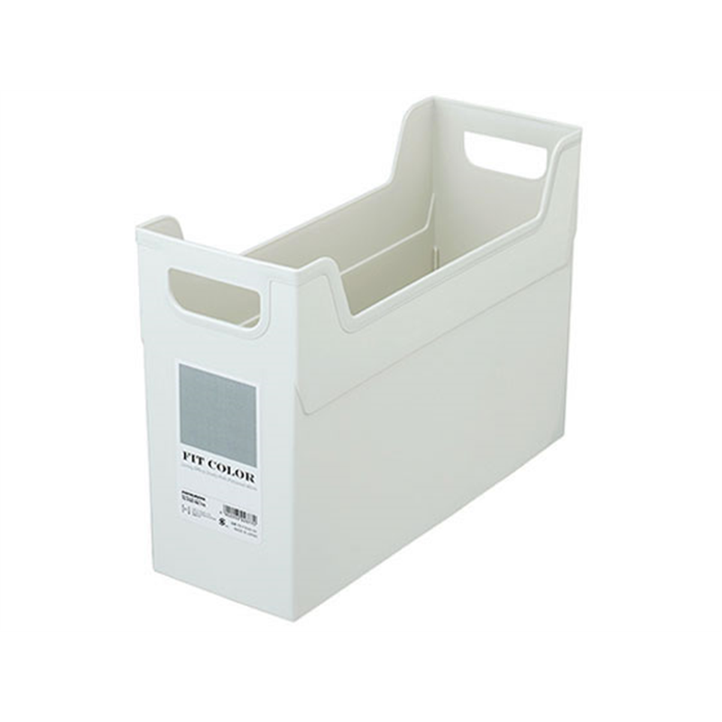 ナカバヤシ フィットカラー A4ファイルボックス グレー FB-FCE4S-GY 1個（ご注文単位1個）【直送品】