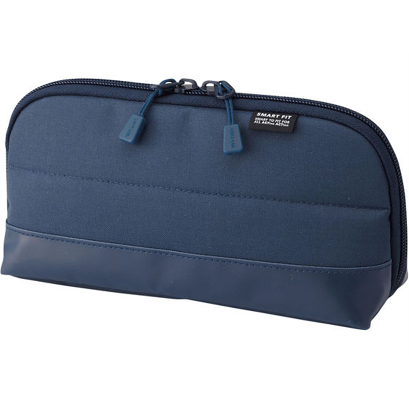 リヒトラブ SMART FIT ACTACT ワイドオープンペンケース ネイビー 1個(ご注文単位1個)【直送品】