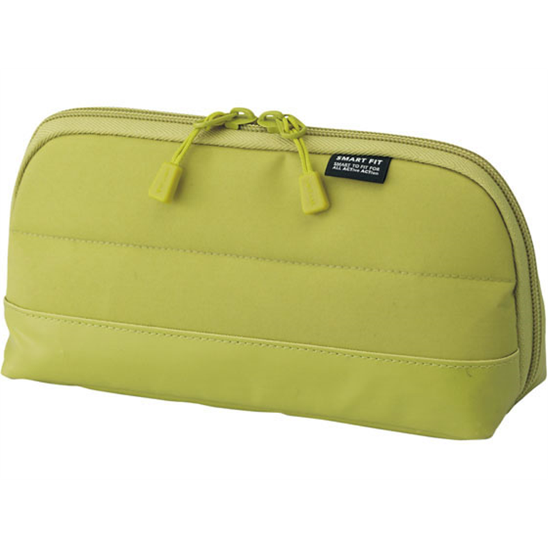リヒトラブ SMART FIT ACTACT ワイドオープンペンケース イエローグリーン 1個(ご注文単位1個)【直送品】
