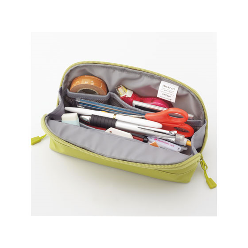 リヒトラブ SMART FIT ACTACT ワイドオープンペンケース イエローグリーン 1個（ご注文単位1個）【直送品】