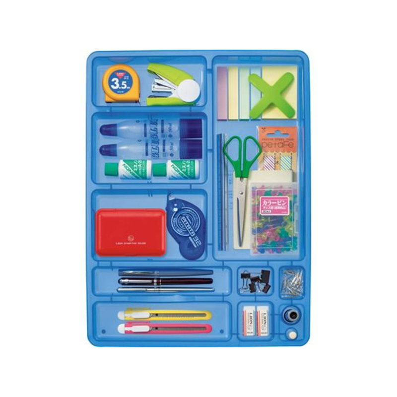 ライオン事務器 デスクイントレー CS-58 ブルー 876-70 1個（ご注文単位1個）【直送品】