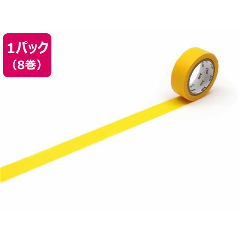カモ井 mt 8P イエロー 15mm×7m MT08P184R 1パック（ご注文単位1パック）【直送品】