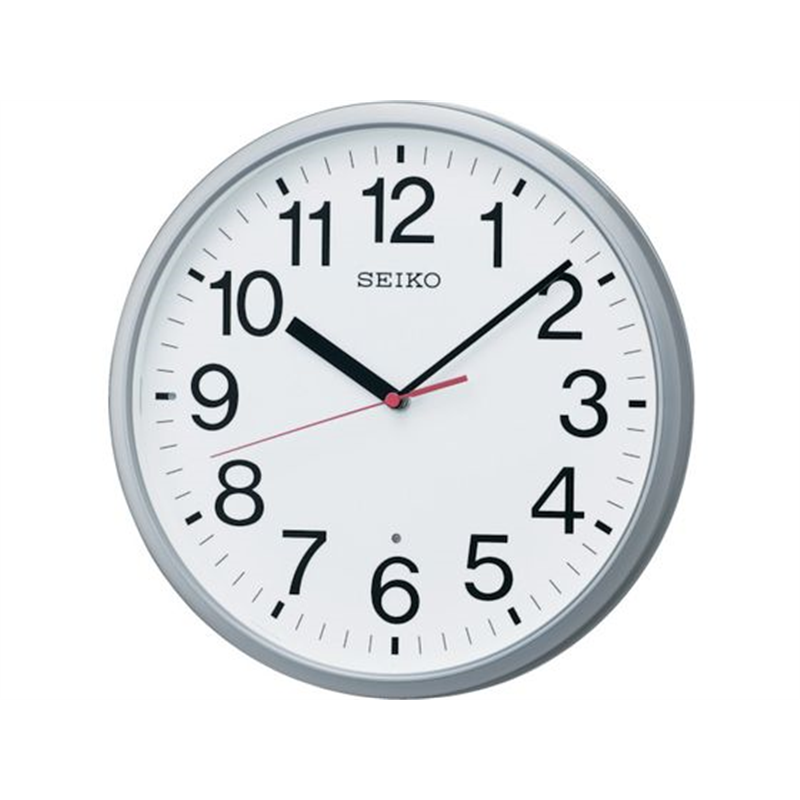 SEIKO 電波掛時計 直径305×45 P枠 銀色メタリック KX230S 1個(ご注文単位1個)【直送品】