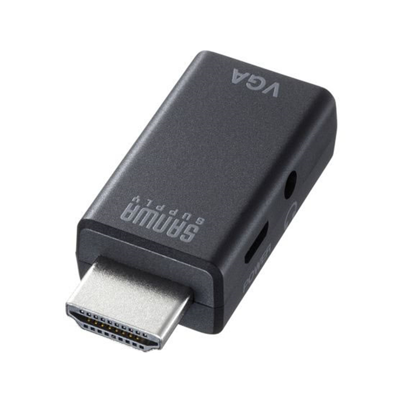 サンワサプライ HDMI-VGA変換アダプタ(オーディオ出力付き) 1個（ご注文単位1個）【直送品】