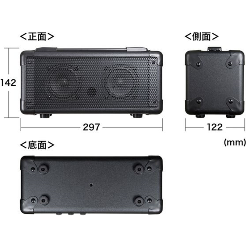 サンワサプライ マイク付き拡声器スピーカー MM-SPAMPN 1台(ご注文単位1台)【直送品】