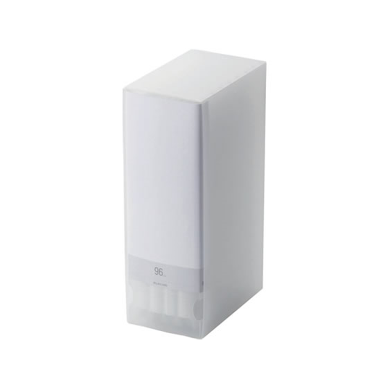 エレコム DVD CD用ディスクファイル 96枚収納 クリア CCD-FS96CR 1冊（ご注文単位1冊）【直送品】