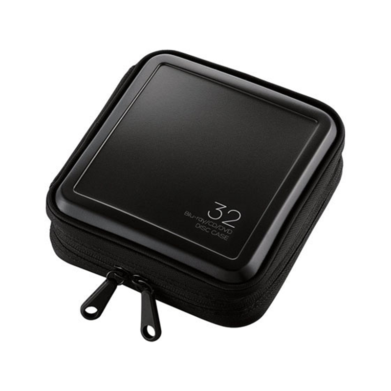 エレコム Blu-ray CD DVD対応ファスナーケース 32枚 CCD-HB32BK 1個（ご注文単位1個）【直送品】