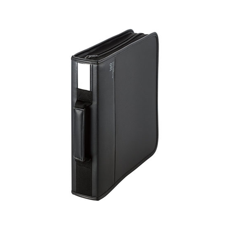 エレコム Blu-ray DVD CD対応 ファスナーケース160枚 CCD-SSB160BK 1個（ご注文単位1個）【直送品】