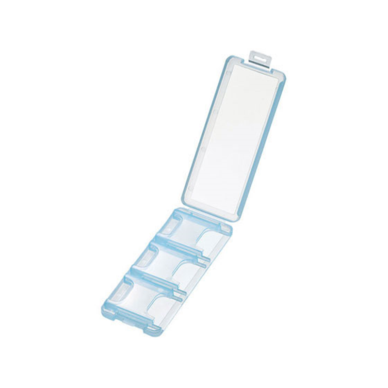 サンワサプライ SDカードケース 6枚収納 クリアブルー FC-MMC23SDCBL 1個（ご注文単位1個）【直送品】