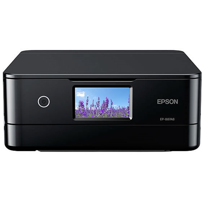 EPSON A4カラーインクジェット複合機 Colorio ブラック EP-887AB 1台（ご注文単位1台）【直送品】