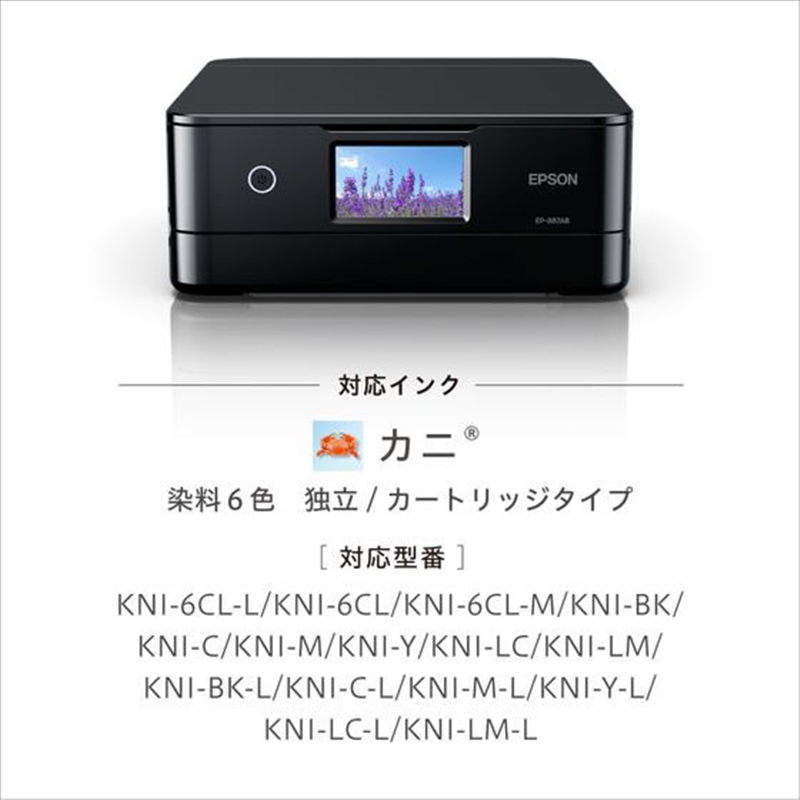 EPSON A4カラーインクジェット複合機 Colorio ブラック EP-887AB 1台(ご注文単位1台)【直送品】