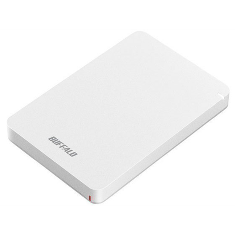 バッファロー USB3.1ポータブルHDD 1TB ホワイト HD-PGF1.0U3-WHA 1式（ご注文単位1式）【直送品】