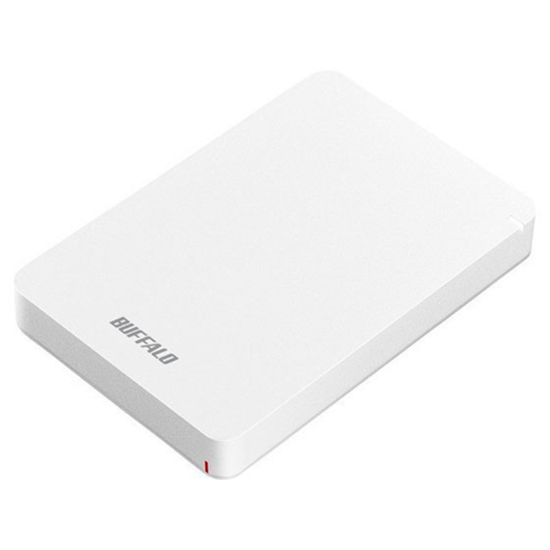 バッファロー USB3.1ポータブルHDD 2TBホワイト HD-PGF2.0U3-BWHA 1式（ご注文単位1式）【直送品】