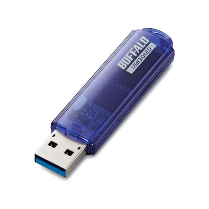 バッファロー USB3.0 USBメモリ 32GB ブルー RUF3-C32GA-BL 1個(ご注文単位1個)【直送品】