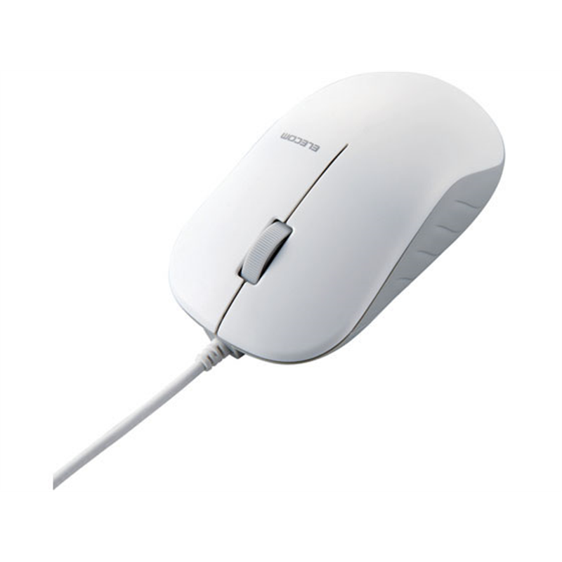 エレコム 有線高耐久BlueLED マウス 3ボタン ホワイト M-K7UBWH RS 1個（ご注文単位1個）【直送品】