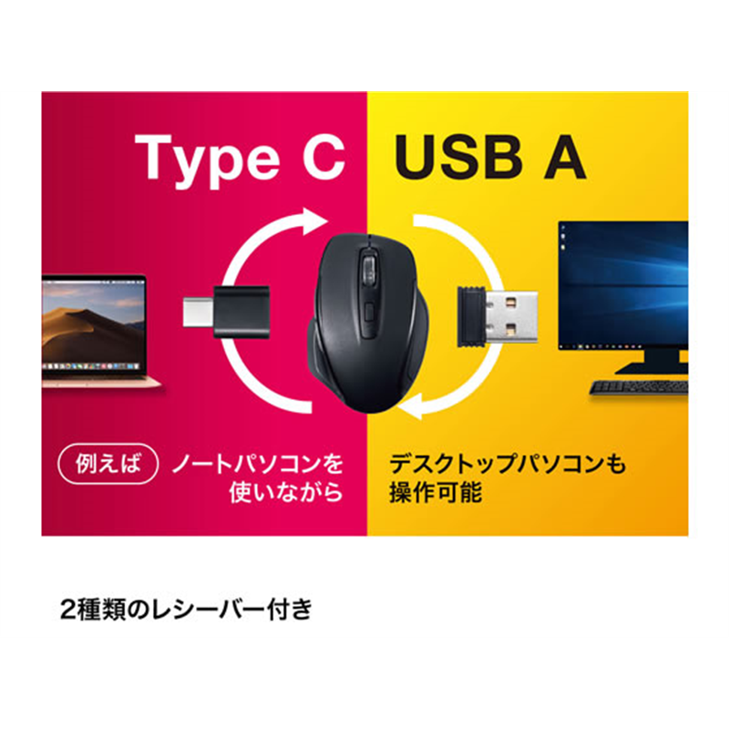 サンワサプライ 静音ワイヤレスブルーLEDマウス MA-WBLC169BK 1個（ご注文単位1個）【直送品】