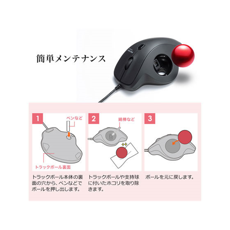 サンワサプライ 有線トラックボール MA-TB128BK 1個（ご注文単位1個）【直送品】