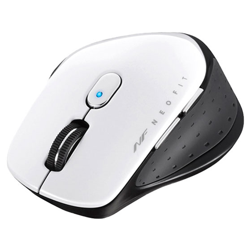 バッファロー 無線BlueLED5ボタンNEOFITマウスMホワイト BSMBW510MWH 1個（ご注文単位1個）【直送品】