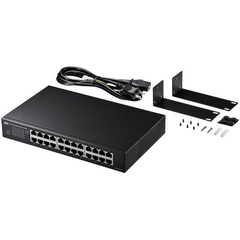 サンワサプライ Giga対応スイッチングハブ 24ポート・ループ検知機能付 1台（ご注文単位1台）【直送品】