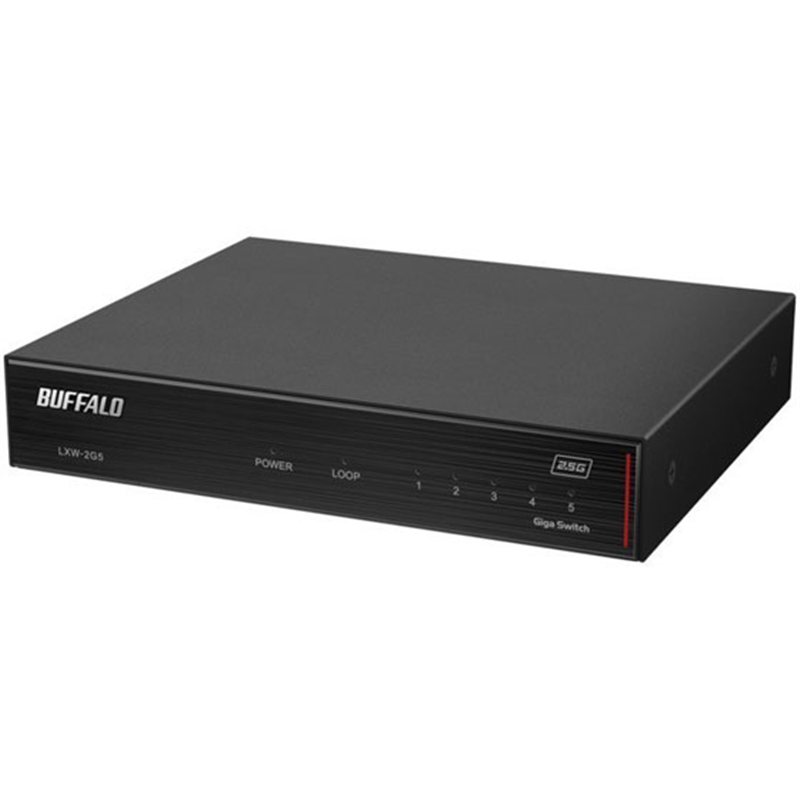 バッファロー 2.5GbE対応 5ポートスイッチングハブ LXW-2G5 1台（ご注文単位1台）【直送品】