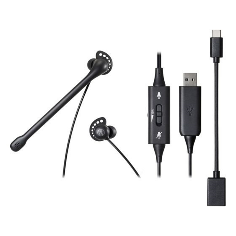 オーディオテクニカ USBヘッドセット ATH-202USB 1台（ご注文単位1台）【直送品】